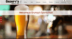 Desktop Screenshot of grumpyssportspub.com